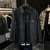 Nova Camisa de Couro Fosco Estilo Chinês Novo Primavera e Outono Masculina Solta Moda Versátil Jaqueta Tie-Dye Bonita Tendência Manga Longa
