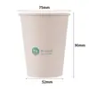 Taza de Papel de Fibra de Bambú Deli 19207 250ml Taza de Café para Oficina y Hogar Taza para Bebidas Frías Taza Desechable de Fibra de Bambú