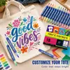 Marcadores de tela Amazon transfronterizos, bolsas de tela para ropa, bolígrafos creativos para graffiti, bolígrafos de secado rápido y resistentes al sol para niños