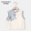 Ropa de bebé Kaka Panda, chaleco infantil, ropa de verano para niño, camiseta sin mangas de verano para niña, top infantil para bebé