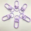 Trinco de Porta Pintado em Cores de Macaron Acessório DIY Fivela Giratória Bolsa de Boneca Pingente de Contas Chaveiro