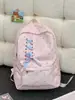 Mochila Atmosférica Personalizável para Meninas do Ensino Fundamental com Estampa de Bolinhas, Novo Modelo 2025, Mochila Leve de Viagem para Mulheres