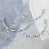 Accesorios de bricolaje de joyería de aleación, media pulsera de bambú, media pulsera de loto con giro, accesorios para codos, pulsera hecha a mano, material de pulsera.