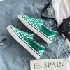 Zapatos de Lona para Mujer y Hombre 2025 Primavera y Otoño Nuevos Slip-On Slip-Ons Zapatos Planos Casuales para Estudiantes Estilo Coreano Zapatos de Pareja