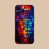 Funda para teléfono de pared con luz ambiental emisora de luz compatible con iPhone 15