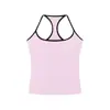 Top de Tirantes Camisola Color Block Dopamina con Almohadillas en el Pecho para Mujer Ajuste Delgado sin Mangas Espalda Hermosa Adelgazante Top Deportivo de Yoga para Chica Caliente