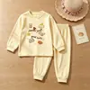 Conjunto de Ropa Interior para Niños 2026 Otoño Nuevo Ropa de Casa para Niñas Ropa Cálida para Bebés Ropa de Otoño para Niños y Pantalones Ropa para Niños