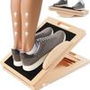Tabla de estiramiento de madera transfronteriza con múltiples niveles de ajuste, reposapiés, tabla de equilibrio para entrenamiento de pantorrillas de yoga, tabla de estiramiento
