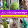 Ornamentos Esculturas para Vitrines e Showrooms Transfronteiriços, Esculturas de Fibra de Vidro Cobertas de Grama, Modelos de Animais Realistas de Pelúcia