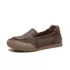 Mocasines de Mujer Transfronterizos para Primavera/Verano, Zapatos Slip-On Perezosos de Boca Baja y Suela Plana, Estilo Nuevo para Madres de Mediana Edad