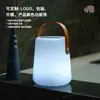 Lámpara de altavoz por rotomoldeo lámpara portátil control remoto RGB camping al aire libre patio césped dormitorio mesita de noche carga luz de ambiente nocturna