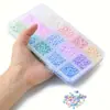 Bestseller internacional kit de contas de vidro 24 grades cor creme atacado pulseira DIY acessórios de joalheria materiais