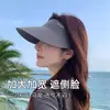 Chapéu de Sol Sem Costura Integrado de Novo Estilo de Verão para Mulheres, Chapéu de Sol Anti-UV de Verão, Chapéu de Sol para Fotos na Praia