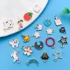 Aleación de dibujos animados creativa gota de aceite 20 accesorios de joyería diy pulsera hecha a mano accesorios de joyería con cuentas bolsa mixta al por mayor