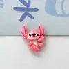 Accesorios de Resina Brillantes de Dibujos Animados Stitch Material para Manualidades Pegamento Cremoso Funda de Teléfono Móvil Llavero Pasador Joyería Venta al por Mayor