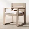 Mesas y Sillas de Exterior, Jardín de Patio de Villa, Mesa Larga de Madera Maciza, Muebles de Ocio para Terraza de Casa Modelo, Mesa de Comedor de Exterior de Diseñador