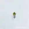 Pendientes de aleación de titanio ASTMF-13 ultrapequeños de circonita con forma de cacahuete, pendientes de piercing labial de titanio G23 con rosca interna de circonita