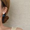 Pendientes sencillos de otoño e invierno para mujer, pendientes geométricos de resina con diseño de nicho de alta calidad, nuevos pendientes de moda 2023