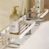 Estante de Almacenamiento para Grifo Vertical Lujo Ligero Simple Encimera de Baño Lavabo Artículos de Tocador Organizador de Cuidado de la Piel Estante de Almacenamiento