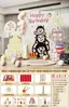 Montagem de Cenário de Decoração para o Primeiro Aniversário Estilo Coreano, Adereços para o Primeiro Aniversário do Bebê, Parede de Fundo para Lua Cheia, Placa de KT de Alta Qualidade para Meninos e Meninas