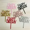 Direto da Fábrica acrílico feliz aniversário feliz feliz aniversário cartão de bolo plug-in mesa de sobremesas panificação