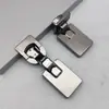 Dobradiça Oculta de Braço Curto Ultrafina com Amortecimento Tridimensional Ajustável e Operação Silenciosa para Portas de Armário e Geladeiras Embutidas