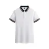 Roupa de trabalho de lapela de verão para catering loja de hot pot camiseta de manga curta publicidade camisa cultural bordado uniforme de equipe uniforme de trabalho