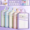 Bolsa de almacenamiento transparente con cremallera, específica para materias, multicapa, gran capacidad, impermeable y resistente al desgaste, artículos para estudiantes