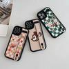 Adequado para iPhone16 Series Glory Magic6pro Chubby Girl Pulseira Capa Suporte de Pulseira Capa de Telefone