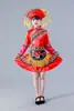 3 de março crianças Zhuang Dulong Dongxiang Buyi Bai Tujia traje de performance Manchu Marrom