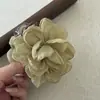 Novo Presilha de Cabelo Flor Rosa Cool Dry Estilo Chinês para Mulheres, Grampo Super Fada para a Parte de Trás da Cabeça, Acessório de Cabelo Presilha Tubarão
