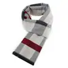 Novo cachecol masculino jovens outono e inverno quente cachecol de cashmere cor clara lenço xadrez fabricantes atacado