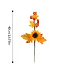 Estilo Ins Transfronterizo Hoja de Arce Girasol Otoño Esquejes Cosecha en Casa Acción de Gracias Halloween Adornos Decorativos Manojo