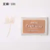 40 Cores Papelaria Criativa Coreana DIY Carimbeira Companheira de Carimbo Carimbeira Colorida Carimbeira de Cintura Côncava Esponja Espessada