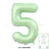 Globos Digitales de Tarjeta de 40 pulgadas Cubierta Dura Envueltos Individualmente Tarjeta de Papel Globos de Papel de Aluminio Globos de Decoración para Fiesta de Cumpleaños Venta al por Mayor