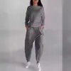 Conjunto de Pantalones Casuales de Color Sólido Deportivos Modernos con Cordones y Múltiples Bolsillos de Moda Otoño 2024 de Comercio Exterior Europeo y Americano