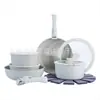 Conjunto de Utensílios de Cozinha Desmontável 15 Peças Amazon Walmart Panela Antiaderente Pedra Medicinal
