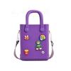2023Eva Nueva Bolsa de Gelatina DIY Bolsa de Agujero en la Pared Bolsa Linda de Flores para Vacaciones en la Playa Bolso de Mano Simple para Mujeres Versátil