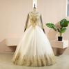 Nuevo Atuendo de Solista con Falda Larga Abullonada, Adecuado para Presentadores, Actuaciones Vocales y Exámenes de Arte; Vestido de Noche Verde, Vestido de Boda Adelgazante