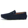 Sapatos Bean Bean Masculino Outono Novo Estilo Mocassins Masculinos Estilo Britânico Slip-on Camurça Sapatos Preguiçosos Solado Macio Sapatos para Dirigir