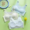 Nuevo Chaleco de Desarrollo para Niñas Verano Seda de Hielo Transpirable Sin Marcas Deportivo Anti-golpes Ropa Interior Delgada para Estudiantes de Secundaria