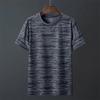 Fabricante Direto Camiseta de Manga Curta Verão Masculina Esportiva Secagem Rápida Gola Redonda Solta Respirável Elástica Tamanho Grande Verão Top Fino