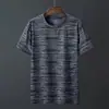 Fabricante Original 2026 Verão Camiseta de Manga Curta Masculina Esportiva Secagem Rápida Gola Redonda Solta Respirável Elástica Tamanho Grande Verão Fina