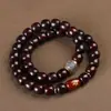 Pulsera de Doble Círculo de los Doce Signos del Zodíaco de Jade Negro Bodhi para Hombres y Mujeres, Raíz de Bodhi Pulida Finamente Fuente de Fábrica