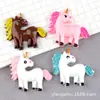 Acessórios de Cabelo Desenho Animado Unicórnio Headwear Acessórios de Resina DIY Infantil Cola Creme Presilha BB Material para Capa de Celular Atacado