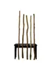 Palo de madera cruda rama tronco de árbol de madera cruda soporte para ropa barra para colgar ropa partición retro palo de madera soporte de madera maciza