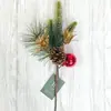 Pinhas Simuladas Mais Vendidas da Amazon, Frutas Vermelhas, Galhos de Feijão Vermelho, Fabricantes de Frutas da Fortuna, Venda Direta, Adereços de Fotografia, Galhos Decorativos