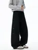 Novas calças de moletom esportivas estilo americano, lavadas, de perna reta, para homens e mulheres, modelagem solta, da moda, para dança de rua, hip-hop, casuais, de perna larga