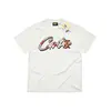 CORTEIZ Graffiti Americano Letra Camiseta Manga Corta Unisex Verano Tendencia Callejera Marca Corte Holgado Venta al por Mayor de Fábrica