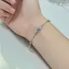 Pulsera Galaxia Salpicadura de Luna para Mujer Pulsera de Piedra Lunar de Lujo Ligero Gama Alta Pulsera Creativa de Diamante y Circonita de Moda y Versátil